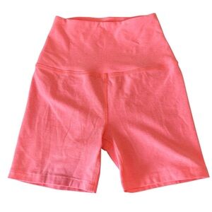 Beyond Yoga Women's Size XS Pink High Waisted Biker Shorts